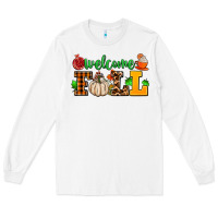 White welcome fall Long Sleeve Tee - AdoDesignShop