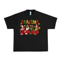 Black christmas grandma Urban Heavy Tee - FaDigitalArtStudio