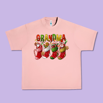 Christmas Grandma Urban Heavy Tee Designed By Fadigitalartstudio