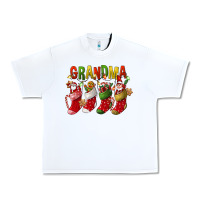 White christmas grandma Urban Heavy Tee - FaDigitalArtStudio