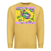 Antique Gold mardi gras lips Premium Sweatshirt - MaliasSmallBusiness
