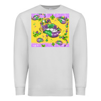 Dove Grey mardi gras lips Premium Sweatshirt - MaliasSmallBusiness