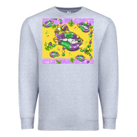 Heather Grey mardi gras lips Premium Sweatshirt - MaliasSmallBusiness