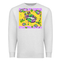 Oatmeal Heather mardi gras lips Premium Sweatshirt - MaliasSmallBusiness