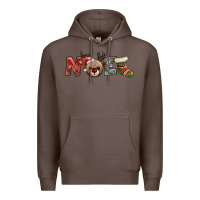 Coffee noel with sock and reindeer Premium Hoodie - AdoDesignShop
