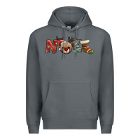 Rock noel with sock and reindeer Premium Hoodie - AdoDesignShop