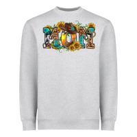 Heather Grey western mom Heavyweight Sweatshirt - texasbilliewilder