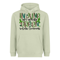 Matcha in june we wear green scoliosis awareness Heavyweight Hoodie - MaliasSmallBusiness