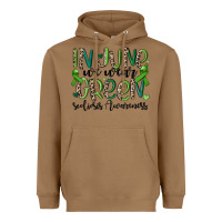Toasted Coconut in june we wear green scoliosis awareness Heavyweight Hoodie - MaliasSmallBusiness