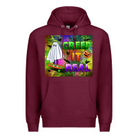 Burgundy creep it real Premium Hoodie - BundleAndBundleShop