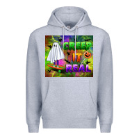 Heather Grey creep it real Premium Hoodie - BundleAndBundleShop