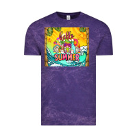 Cloud Purple hello summer gnomes Vintage Tee - Zillion Design Studio