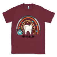 Burgundy dentallife rainbow Classic Tee - JahusDesignShop