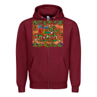 Burgundy proud autism dad Zipper Hoodie - Artiststas