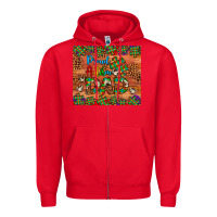Red proud autism dad Zipper Hoodie - Artiststas