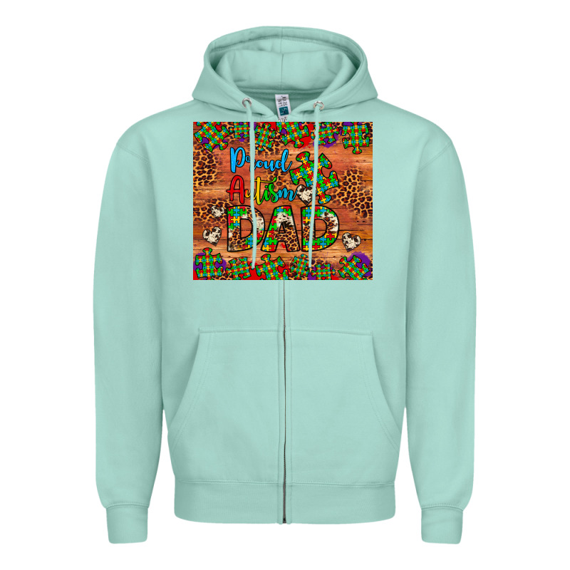 Proud Autism Dad Zipper Hoodie by Artiststas | Teevron