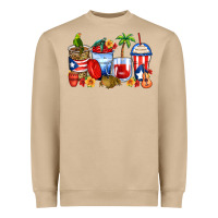Mushroom puerto rico coffee cups Heavyweight Sweatshirt - Zillion Design Studio
