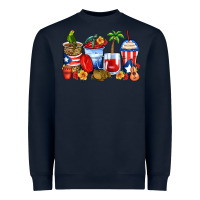 Navy puerto rico coffee cups Heavyweight Sweatshirt - Zillion Design Studio
