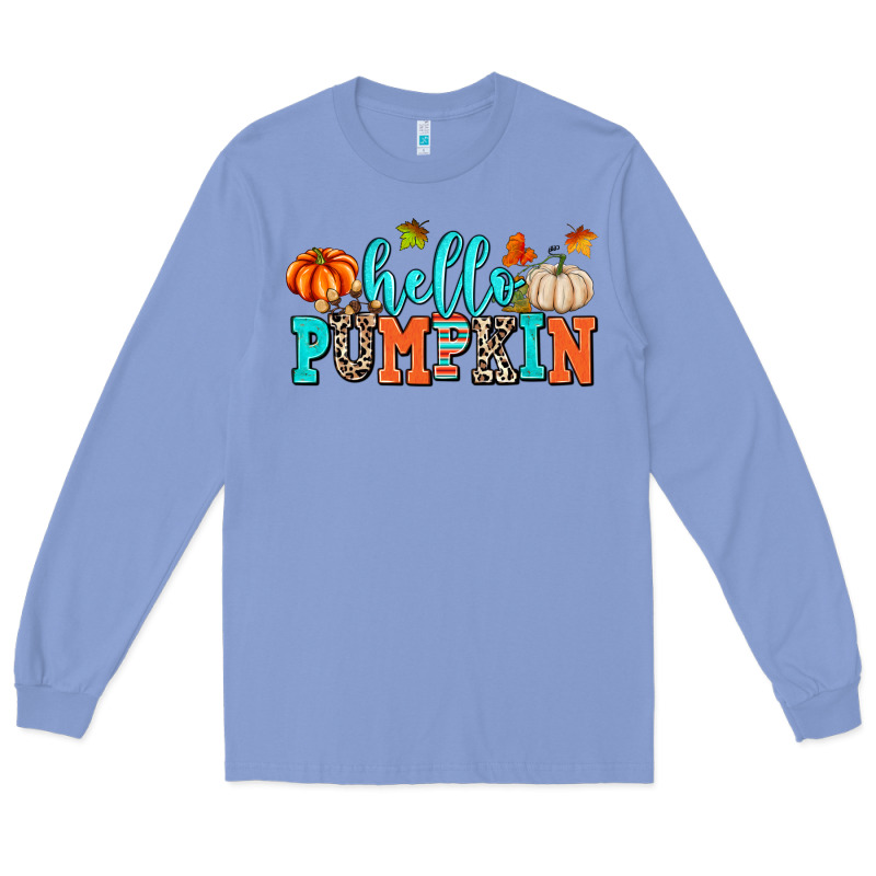 Hello Pumpkin Long Sleeve Tee by AdoDesignShop | Teevron