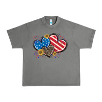 Tornado American Flag heart Urban Heavy Tee - CowGirlArtShop
