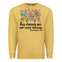 Antique Gold his mercies are new every morning Premium Sweatshirt - MaliasSmallBusiness
