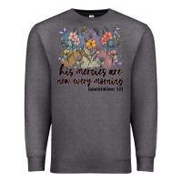 Charcoal Heather his mercies are new every morning Premium Sweatshirt - MaliasSmallBusiness