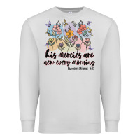 Dove Grey his mercies are new every morning Premium Sweatshirt - MaliasSmallBusiness