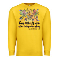 Lemon his mercies are new every morning Premium Sweatshirt - MaliasSmallBusiness