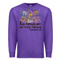 Purple his mercies are new every morning Premium Sweatshirt - MaliasSmallBusiness