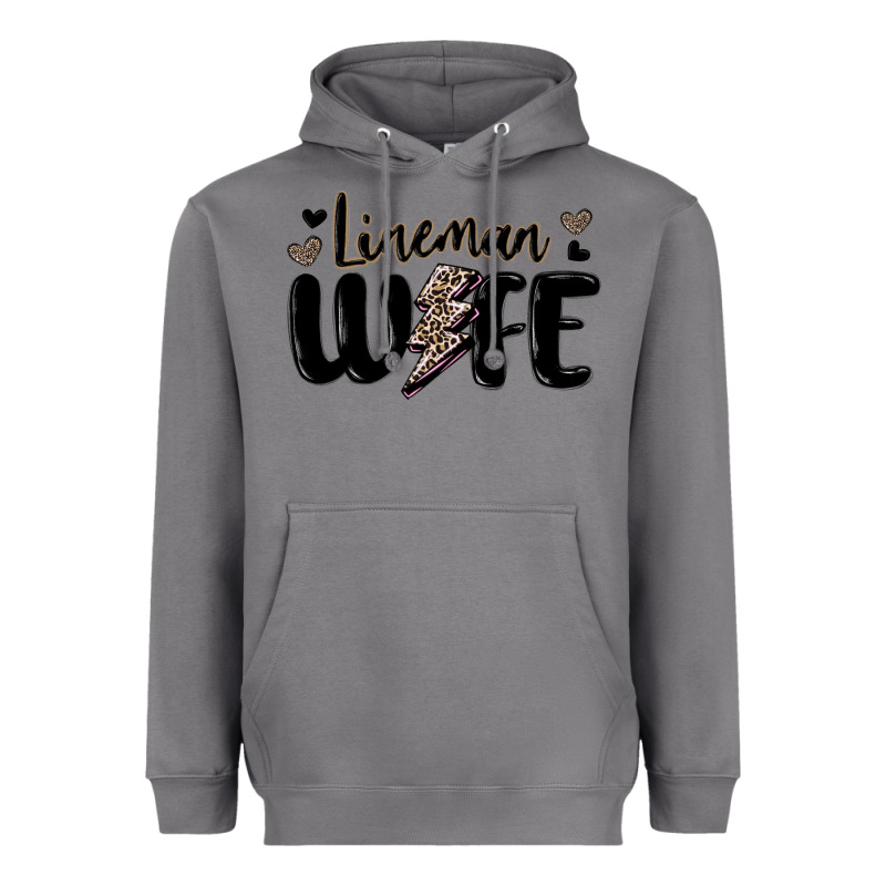Lineman Wife Heavyweight Hoodie by MaliasSmallBusiness | Teevron
