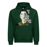 Forest Green RBG Ruth Bader Ginsburg Women Belong In All Places Urban Hoodie - Bettercallsaul