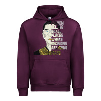 Mauve Wine RBG Ruth Bader Ginsburg Women Belong In All Places Urban Hoodie - Bettercallsaul