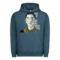 Pigment Midnight Navy RBG Ruth Bader Ginsburg Women Belong In All Places Urban Hoodie - Bettercallsaul