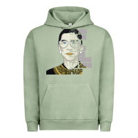 Pigment Oil Green RBG Ruth Bader Ginsburg Women Belong In All Places Urban Hoodie - Bettercallsaul