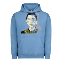 Pigment Pebble Blue RBG Ruth Bader Ginsburg Women Belong In All Places Urban Hoodie - Bettercallsaul