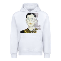 White RBG Ruth Bader Ginsburg Women Belong In All Places Urban Hoodie - Bettercallsaul
