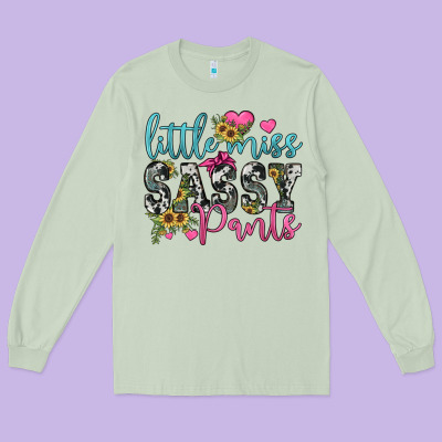 Little Miss Sassy Pants Long Sleeve Tee Designed By Jahusdesignshop