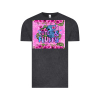 Vintage Black cute and fluffy stitch Vintage Tee - Zillion Design Studio