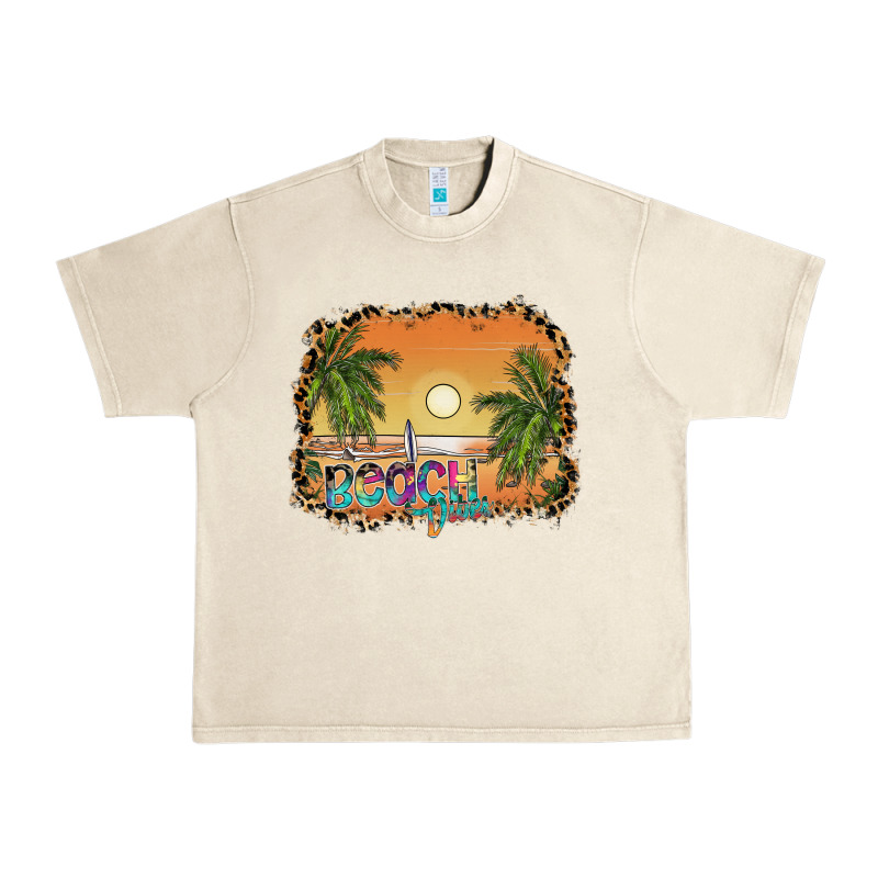 Beach Vibes Urban Heavy Tee by SublimationCraftShop | Teevron