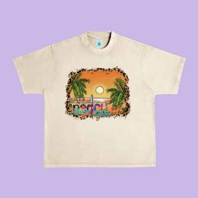 Beach Vibes Urban Heavy Tee Designed By Sublimationcraftshop