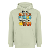 Matcha im better person when im tan Heavyweight Hoodie - MaliasSmallBusiness