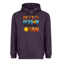 Plum im better person when im tan Heavyweight Hoodie - MaliasSmallBusiness