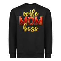 Black wife mom boss Heavyweight Sweatshirt - texasbilliewilder