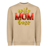 Mushroom wife mom boss Heavyweight Sweatshirt - texasbilliewilder