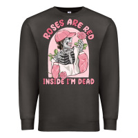 Smoke roses are red inside i'm dead Premium Sweatshirt - MaliasSmallBusiness