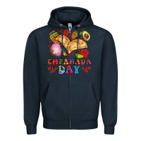 Navy empanada day Zipper Hoodie - AdoDesignShop