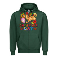 Sports Green empanada day Zipper Hoodie - AdoDesignShop