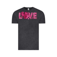 Vintage Black Breast Cancer Love Vintage Tee - texasbilliewilder