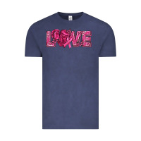 Vintage Denim Breast Cancer Love Vintage Tee - texasbilliewilder