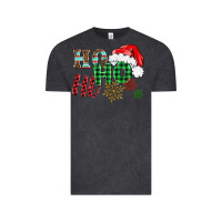 Vintage Black ho ho ho christmas Vintage Tee - BarkalooDesign
